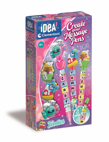MINI FABRYKA DŁUGOPISÓW Z WIADOMOŚCIĄ -JEDZENIE