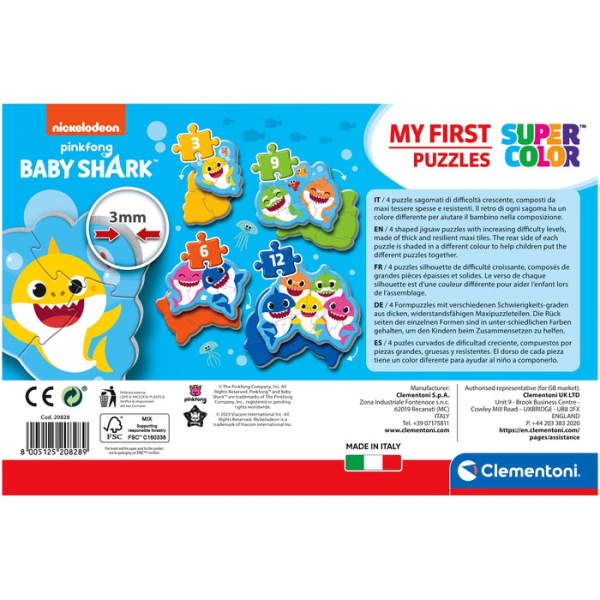 Moje pierwsze puzzle Baby shark Moje pierwsze puzzle Baby shark